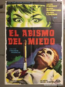 Cinéma: DCO T291 EL ABISMO DEL MIEDO HAMMER FREDDIE FRANCIS PERIS POSTER ORIGINAL 70X100 ESTRENO